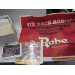 Richard Burton interest, miscellaneous items relating to ' The Robe ' including UK Quad film