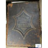 Large 19th Century leather bound family Bible