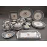 Extensive Wedgwood Florentine dinner and tea service In good condition, no damages or repairs. No