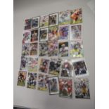 Group of thirty signed American football cards