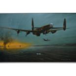 Gerald Coulson, signed Limited Edition colour print, ' Into Attack ' (Flight Lieutenant Mick