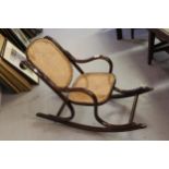 Childs bentwood rocking chair