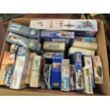 Twenty various boxed plastic aviation models including Revell and Academy