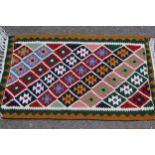 Two small flatweave Kelim rugs