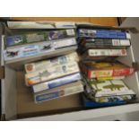 Group of fifteen various boxed model aircraft kits including Airfix and Heller