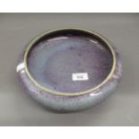 Chinese Sung style circular shallow stoneware bowl, 9.75ins diameter No provenance In good condition