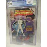 Marvel comics, ' West Coast Avengers 45 ', first appearance of White Vision, CGC graded 5.0