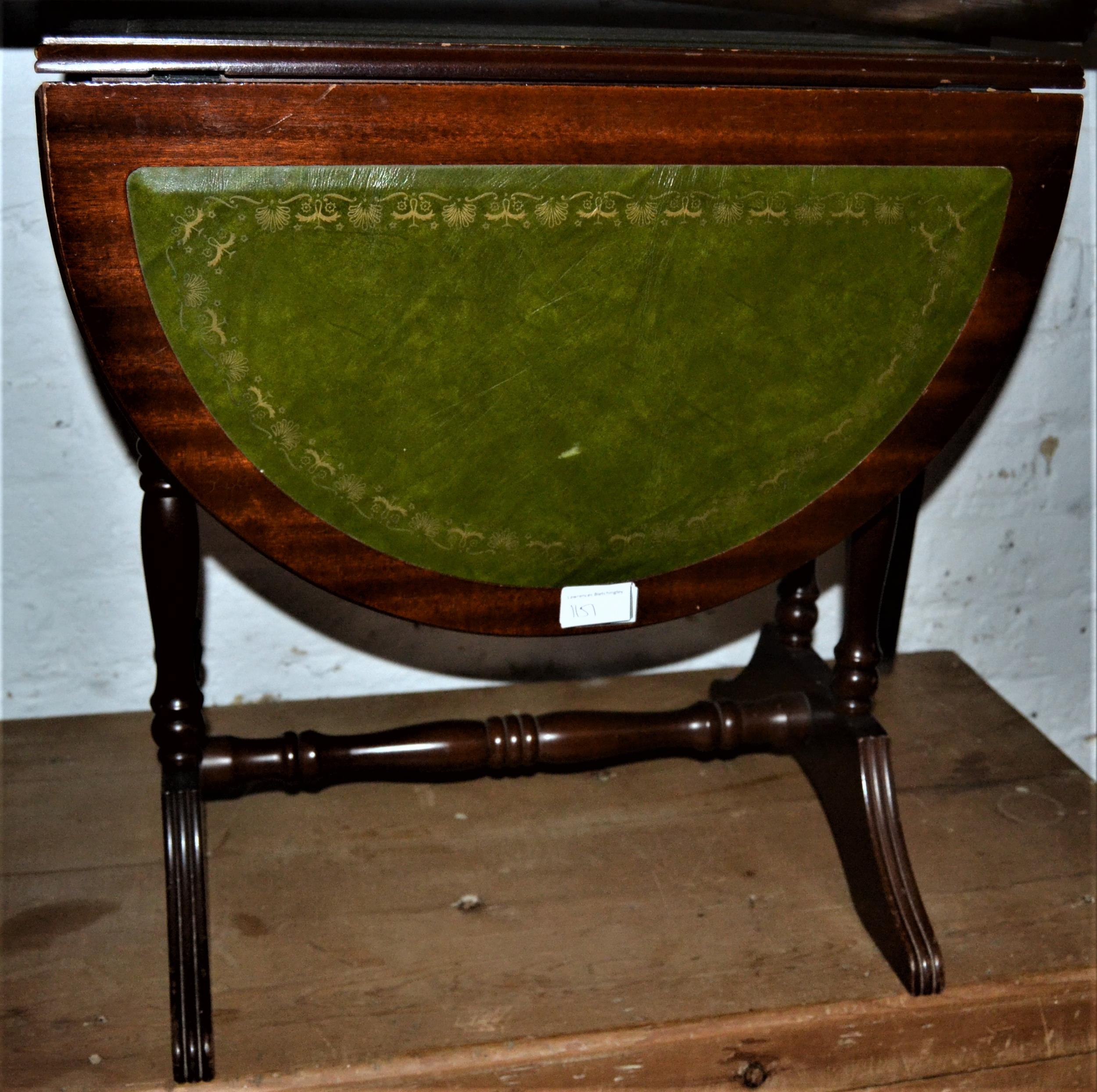 Carved mahogany rectangular occasional table with a glass and cane inset top, together with a - Image 3 of 3