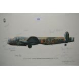 Keith Broomfield for the RAF Museum, signed colour print ' The Dam Busters - Wartime Survivors of