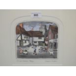 Graham Clarke, artist signed Limited Edition coloured etching ' For You Madam ', No.46 of 150,