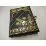 Good quality Victorian gilt tooled leather musical photograph album