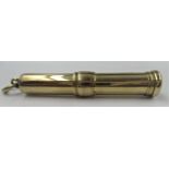 19th Century Mordan & Company yellow metal pencil holder Weight 8.5g