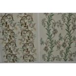 Gilt framed lithograph silk embroidery, together with a quantity of small framed prints and