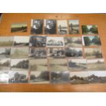 Thirty postcards, Croydon related, including twenty three RP's, Woodcote Green, Warren Road, model
