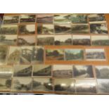 Thirty seven postcards, Croydon related, including thirty RP's, mainly Purley area including