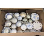 Quantity of 19th Century English cups and saucers