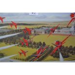 Group of seven various signed Limited Edition aviation related colour prints including ' Red