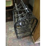 Small wrought iron wine rack