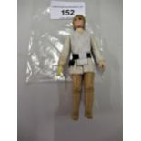 Original 1977 childrens Luke Skywalker plastic toy figure, including lightsabre