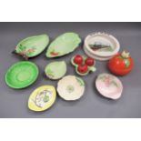 Nine various Carlton ware items