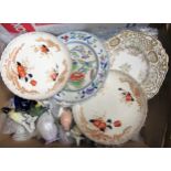 Quantity of 19th Century decorative plates and sundry other ceramics