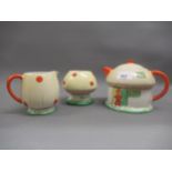 Shelley ' Boo-boo ' three piece tea service by Mabel Lucie Attwell