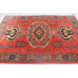 Machine woven ' Shiraz ' rug, 5ft 7ins x 7ft 11ins