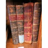 Two part leather bound volumes, ' History of India ' together with two other related books