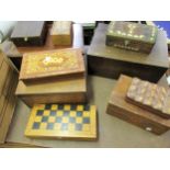 Quantity of various wooden boxes