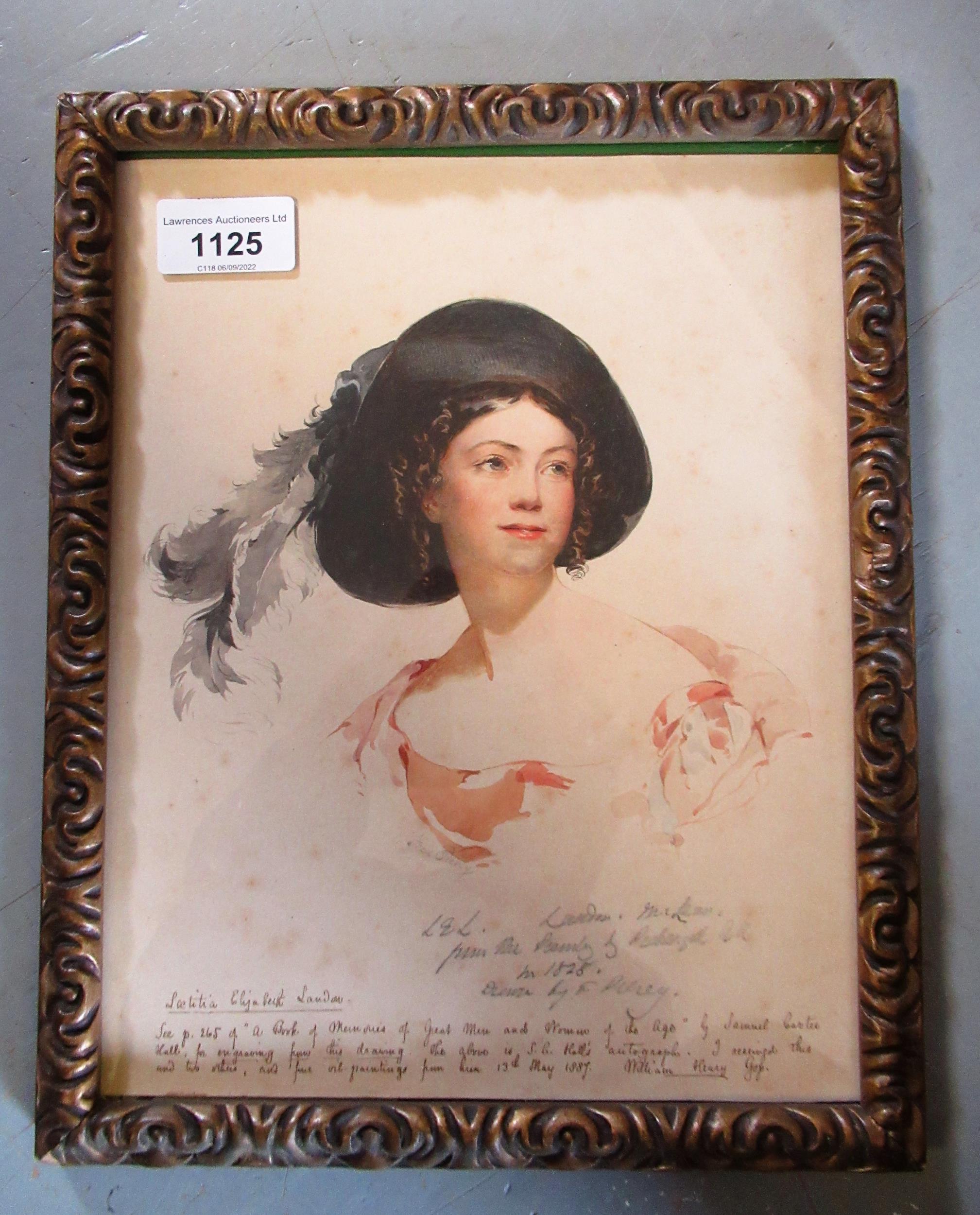 Fred Piercy, signed 19th Century watercolour, portrait of a young lady with a feathered hat, - Image 3 of 6