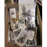 Box containing a quantity of various loose photographs and ephemera