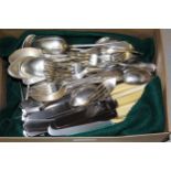 Quantity of various silver plated cutlery