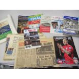 Quantity of football programmes including FA Cup Final, together with a quantity of World Cup