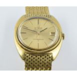 Gentleman's Omega Constellation Automatic Chronometer 18ct gold cased wristwatch with integral