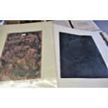 Drusilla Harvey, two artist signed Limited Edition lithographs, abstract portrait studies together