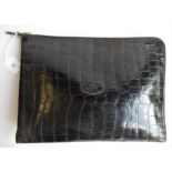 Mulberry black leather document case