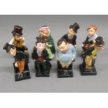 Group of eight small Royal Doulton Dickensian figures