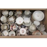Quantity of various 19th Century cups and saucers Generally in very good condition - one chipped cup
