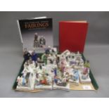 Collection of fifteen various Victorian porcelain fairings, together with a small quantity of