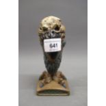 Unusual Burslem pottery figure of a grotesque bird, in Martin Brothers style, 6.5ins high Good