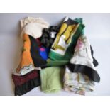 Quantity of various ladies scarves, including Marina Rinaldi