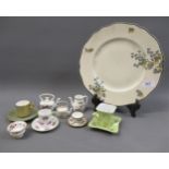 Coalport miniature cabinet cup and saucer with jewelled decoration, together with a quantity of