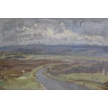 Reginald Grenville Eves, signed oil on panel, river landscape, inscribed verso 'Ravensworth',