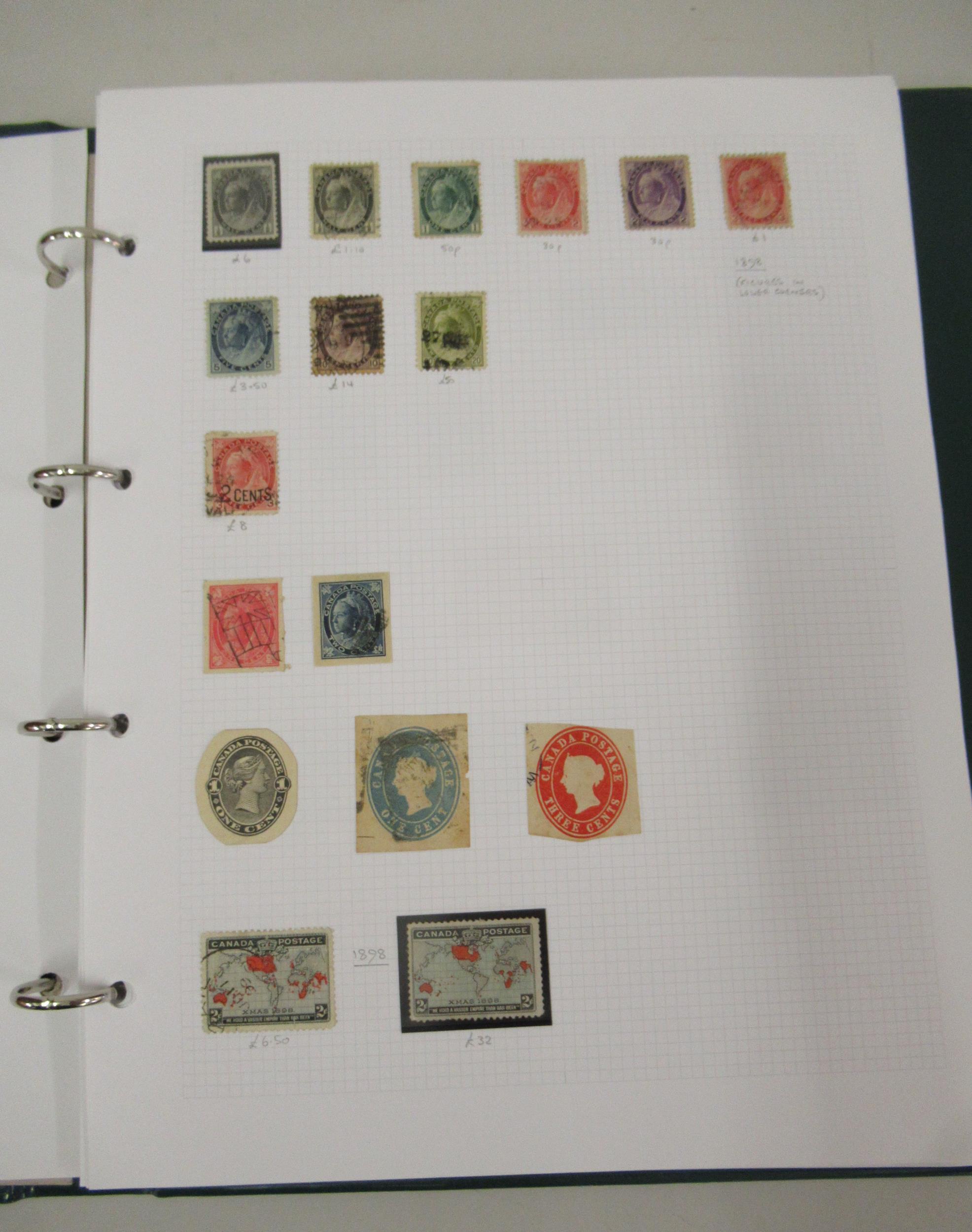 Loose leaf album Canadian stamps, 1859 - 2010