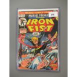 Marvel Comics, American issue Marvel Premier featuring ' Iron Fist ', No. 15 (the first appearance