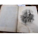 Two large part leather bound volumes ' Picturesque Europe ', together with a quantity of engravings,