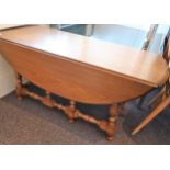 Ercol elm drop-leaf coffee table