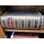 Large 19th Century leather bound illustrated family Bible There are no family entries in this Bible