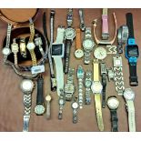 Quantity of various wristwatches, including a ladies Burberry wristwatch