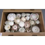 Quantity of various 19th Century cups and saucers Generally in very good condition - only one